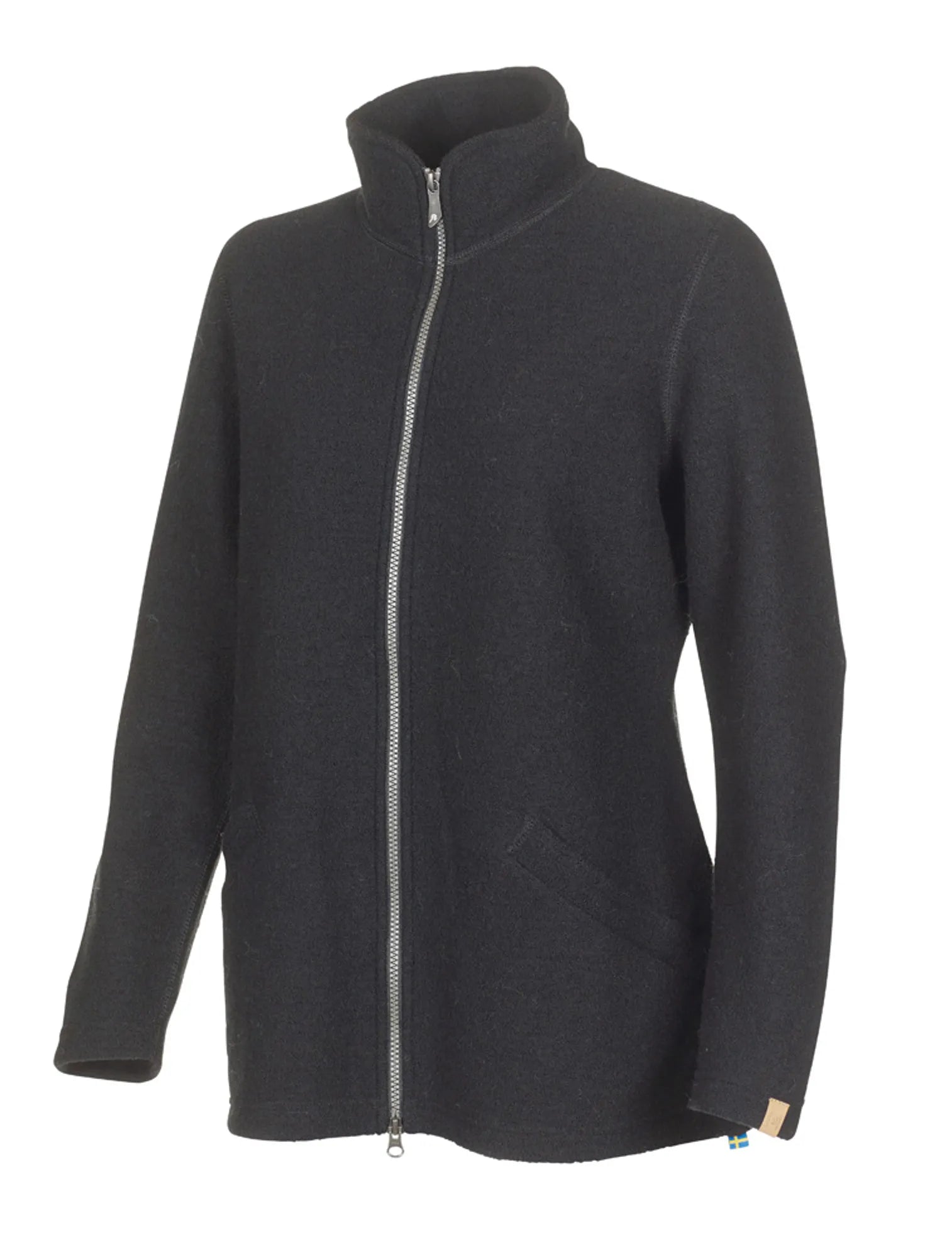 BRODAL LONG CLASSIC, 100% FILTAD ULL — BLACK - Ivanhoe of Sweden