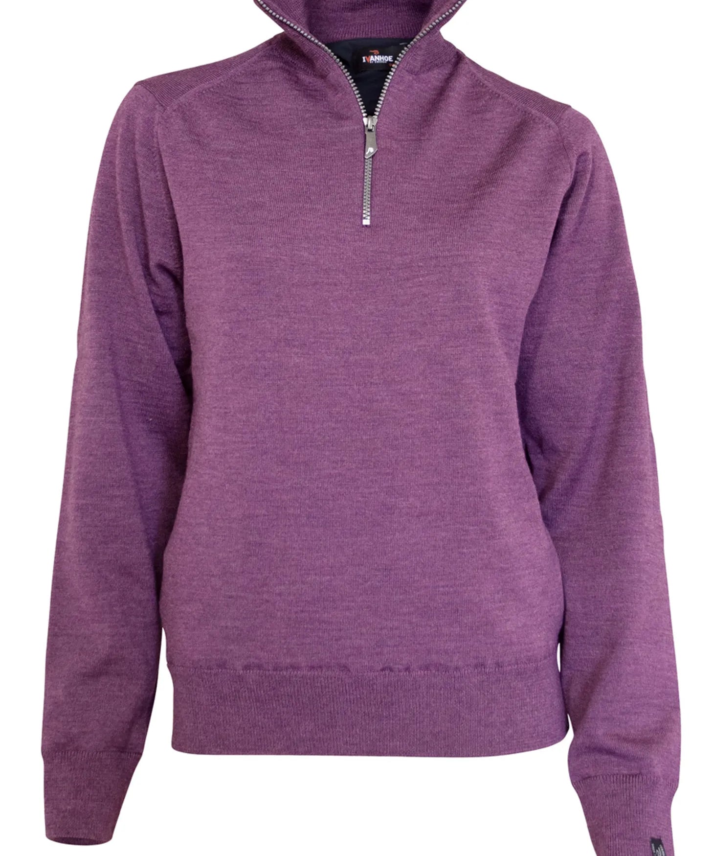 WILMA WINDBREAKER, 100% EXTRA FINE MERINOULL — PURPLE - Ivanhoe of Sweden