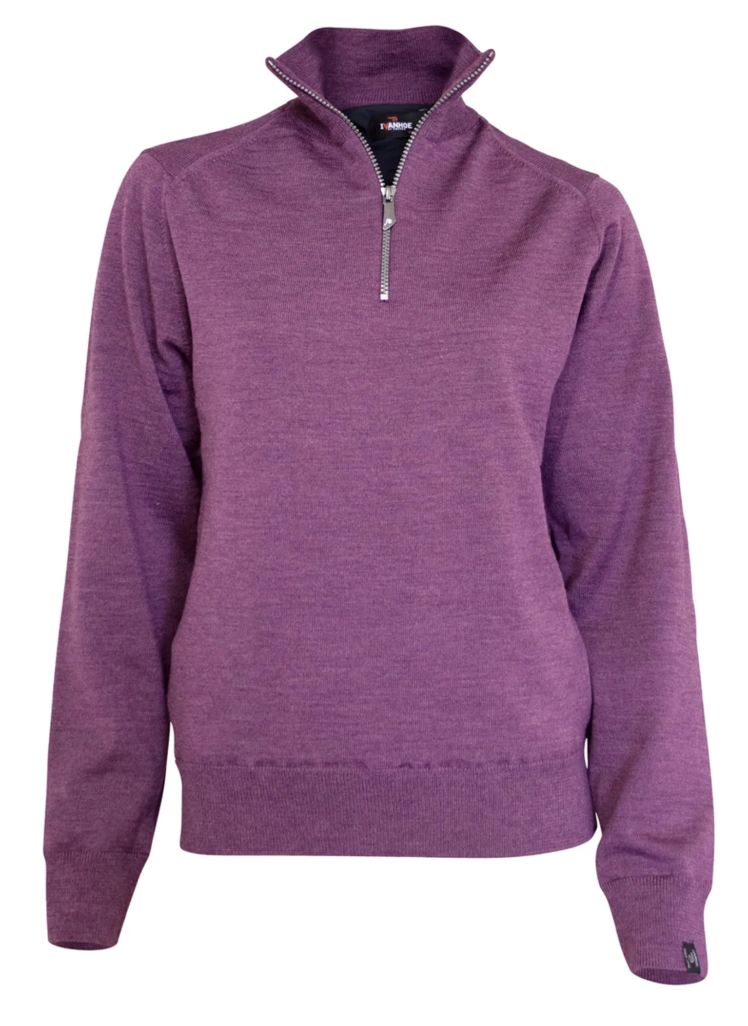 WILMA WINDBREAKER, 100% EXTRA FINE MERINOULL — PURPLE - Ivanhoe of Sweden