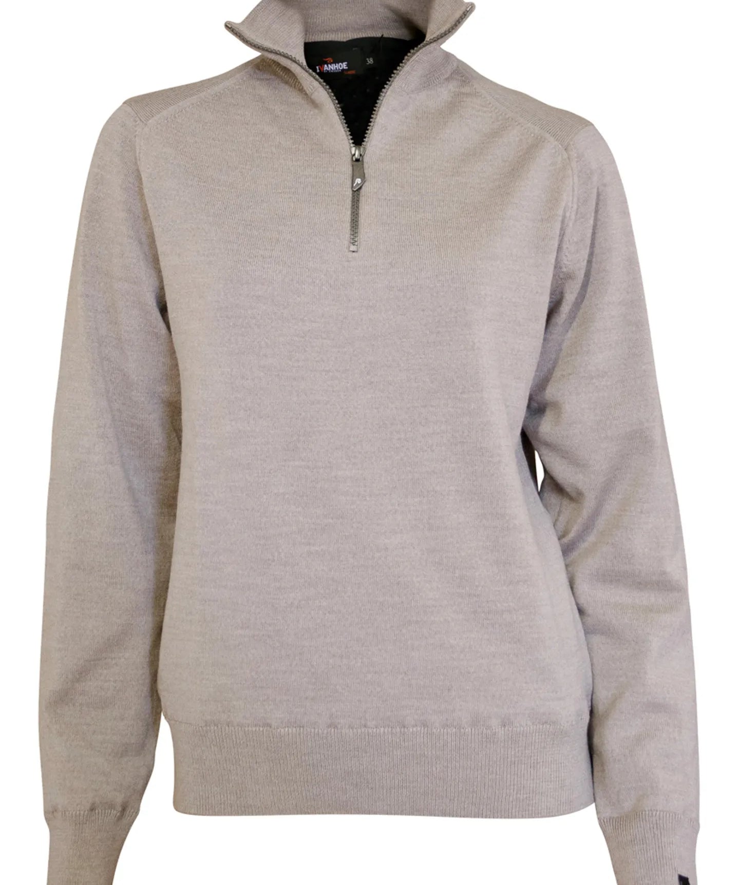 WILMA WINDBREAKER, 100% EXTRA FINE MERINOULL — STONE - Ivanhoe of Sweden