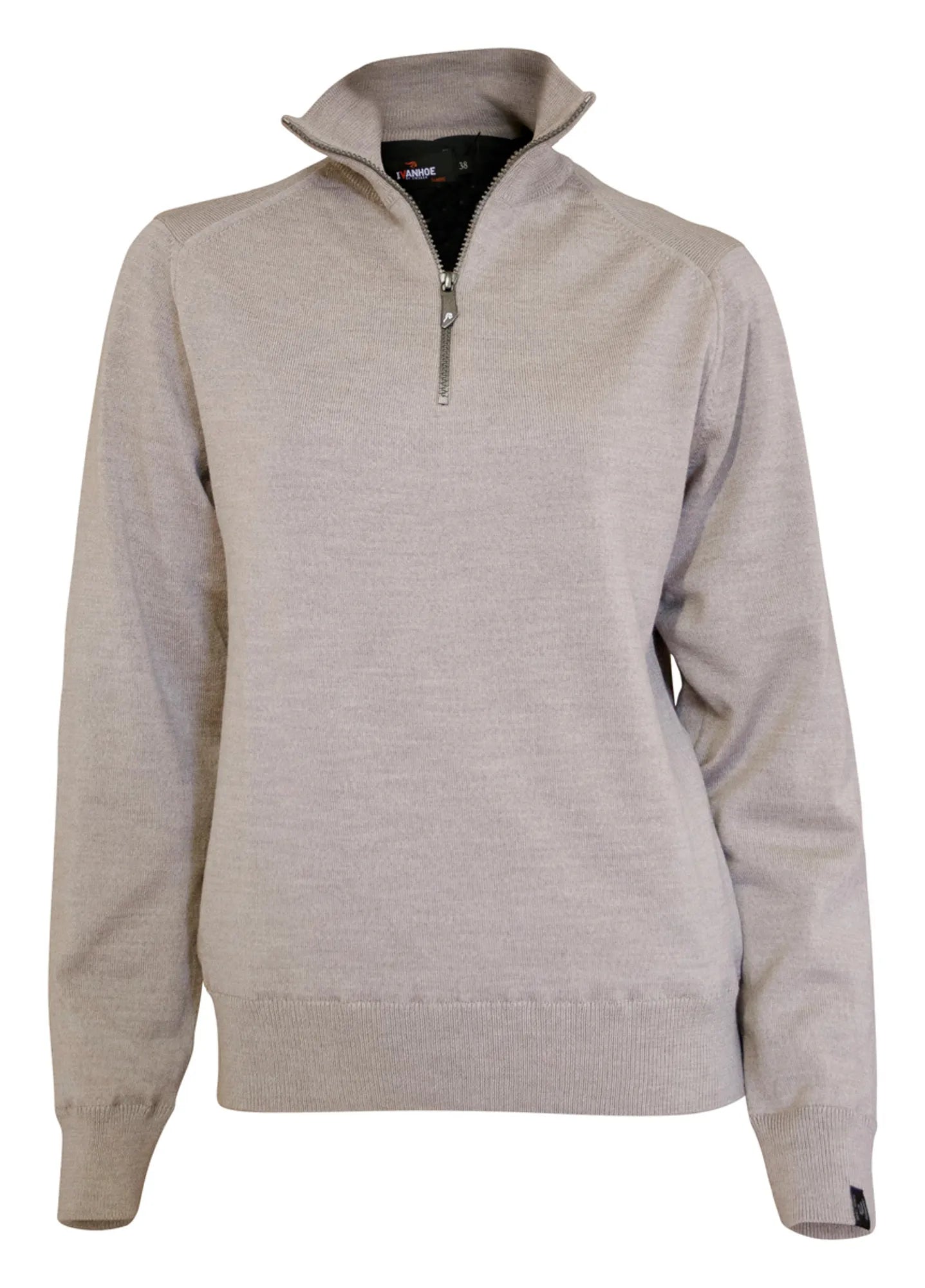 WILMA WINDBREAKER, 100% EXTRA FINE MERINOULL — STONE - Ivanhoe of Sweden