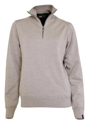 WILMA WINDBREAKER, 100% EXTRA FINE MERINOULL — STONE - Ivanhoe of Sweden