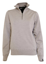 WILMA WINDBREAKER, 100% MERINO WOOL EXTRAFINE — STONE