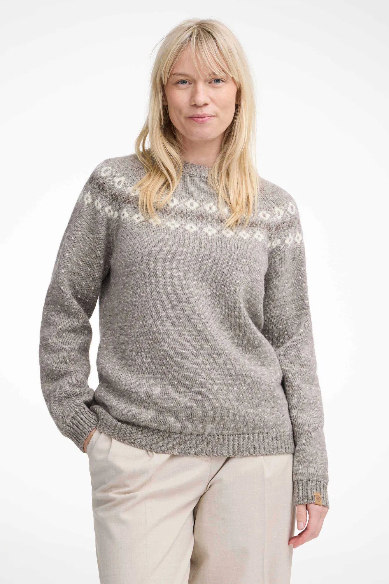 SIRE CREWNECK, 100% ULL — VANILLA SUGAR - Ivanhoe of Sweden