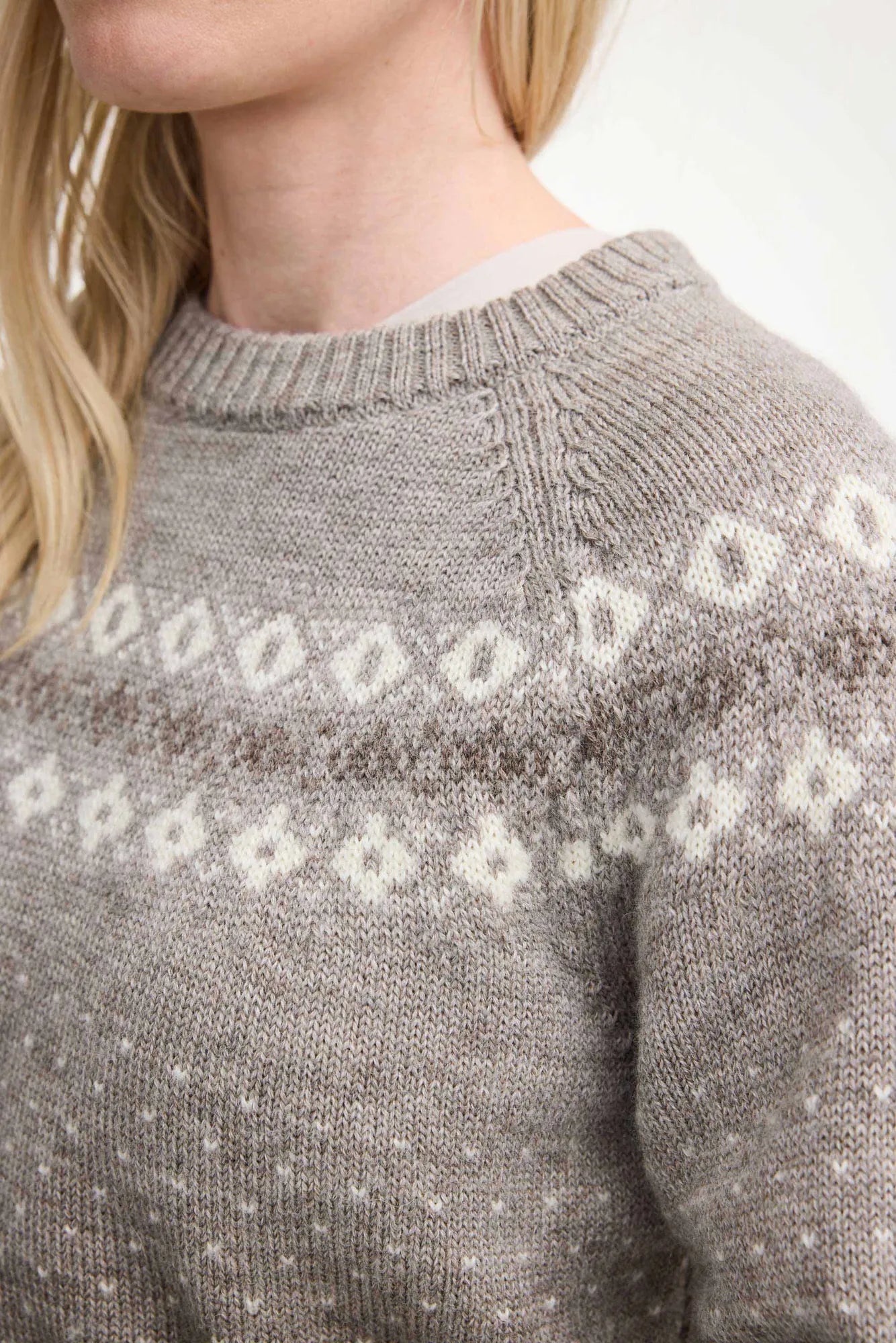 SIRE CREWNECK, 100% ULL — VANILLA SUGAR - Ivanhoe of Sweden