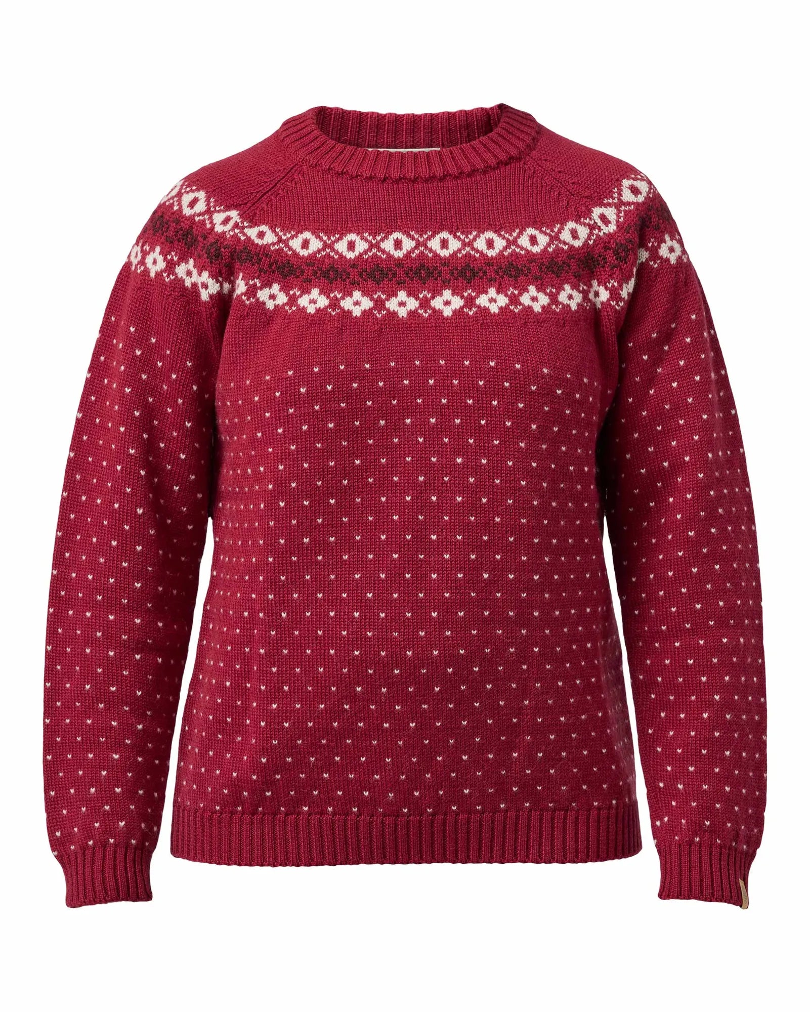 SIRE CREWNECK, 100% ULL — DEEP RED - Ivanhoe of Sweden