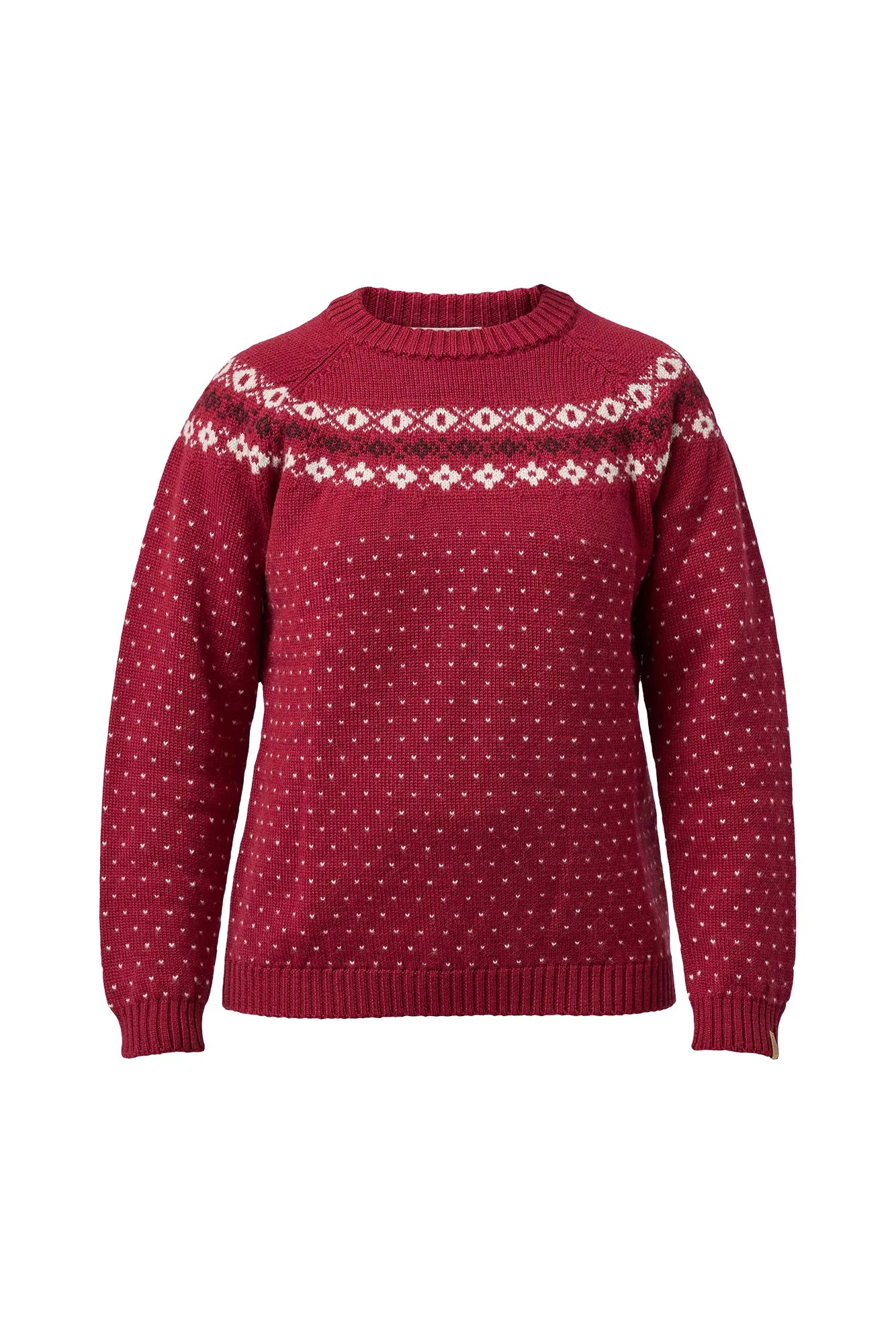 SIRE CREWNECK, 100% ULL — DEEP RED - Ivanhoe of Sweden