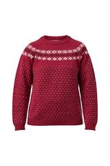 SIRE CREWNECK, 100% ULL — DEEP RED