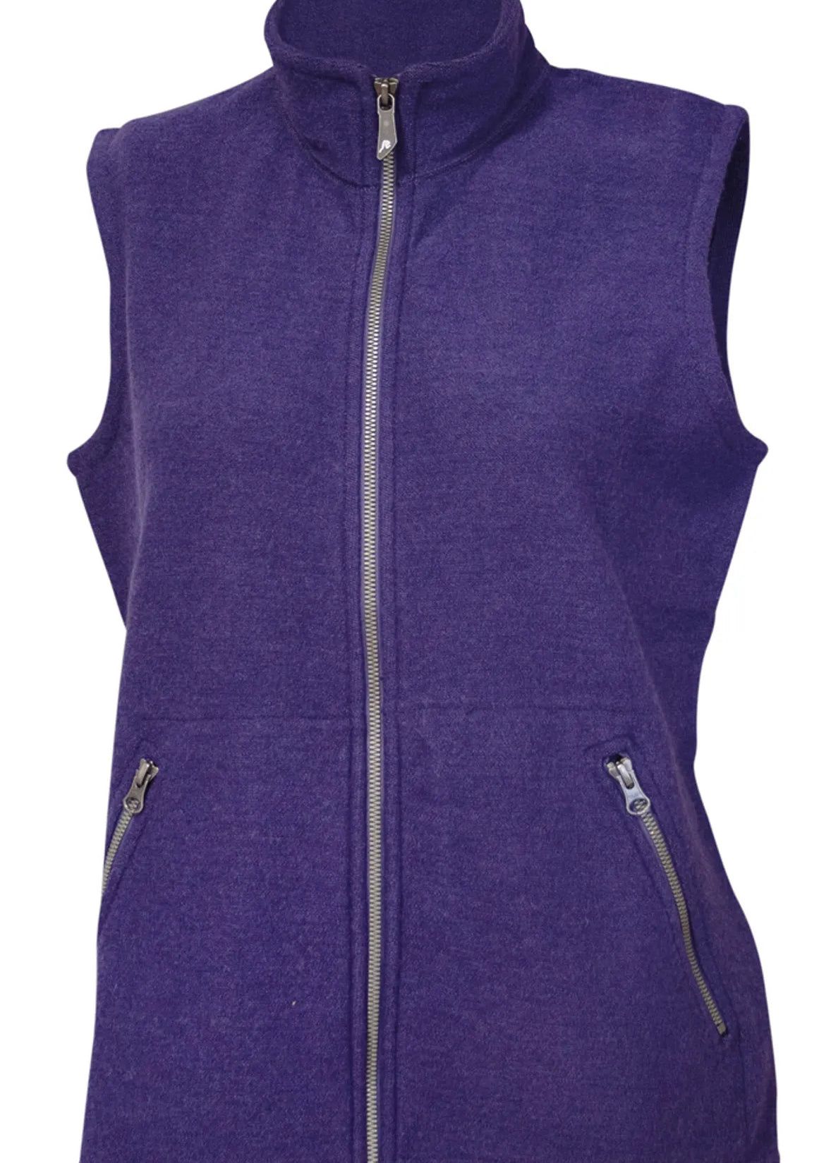 FLORA VEST, 60% FILTAD ULL, 40% LYOCELL — DARK PURPLE - Ivanhoe of Sweden