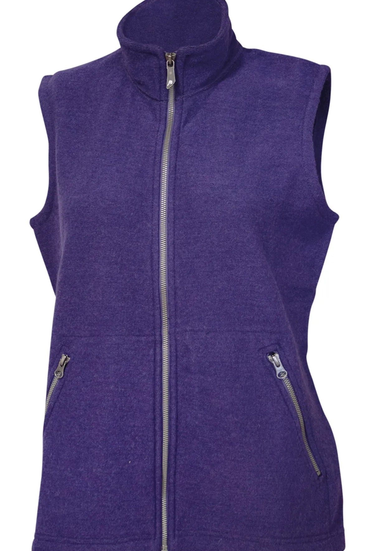 FLORA VEST, 60% FILTAD ULL, 40% LYOCELL — DARK PURPLE - Ivanhoe of Sweden