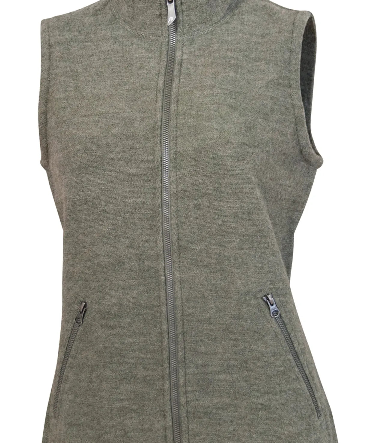 FLORA VEST, 60% FILTAD ULL, 40% LYOCELL — LICHEN GREEN - Ivanhoe of Sweden