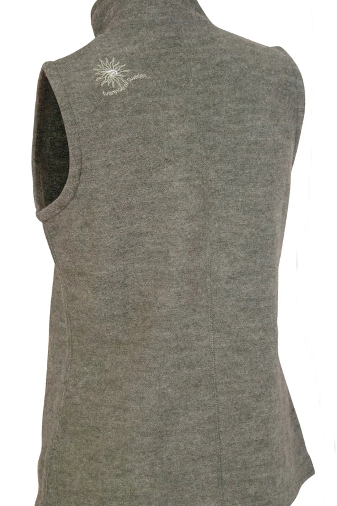 FLORA VEST, 60% FILTAD ULL, 40% LYOCELL — LICHEN GREEN - Ivanhoe of Sweden