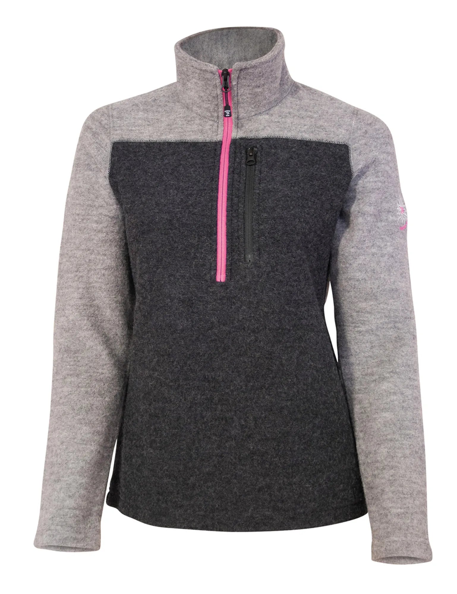 ZELDA HALF ZIP — GREY - Ivanhoe of Sweden