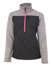 ZELDA HALF ZIP — GREY - Ivanhoe of Sweden