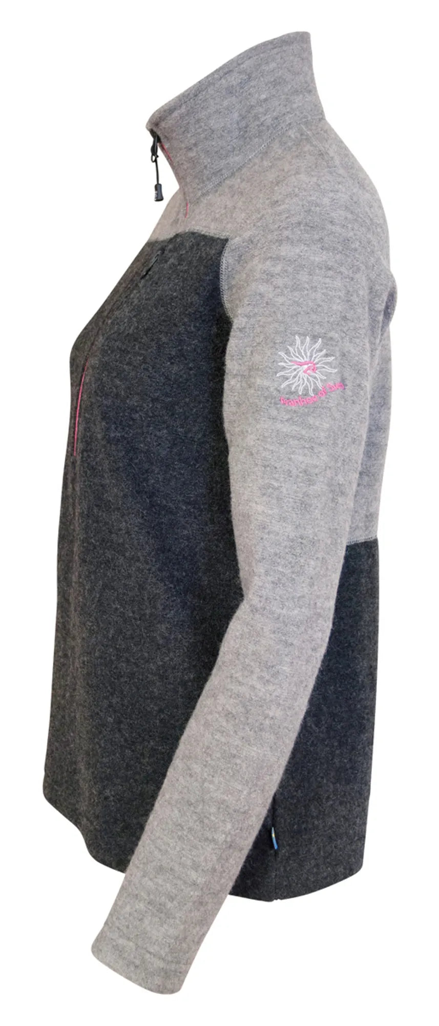 ZELDA HALF ZIP — GREY - Ivanhoe of Sweden