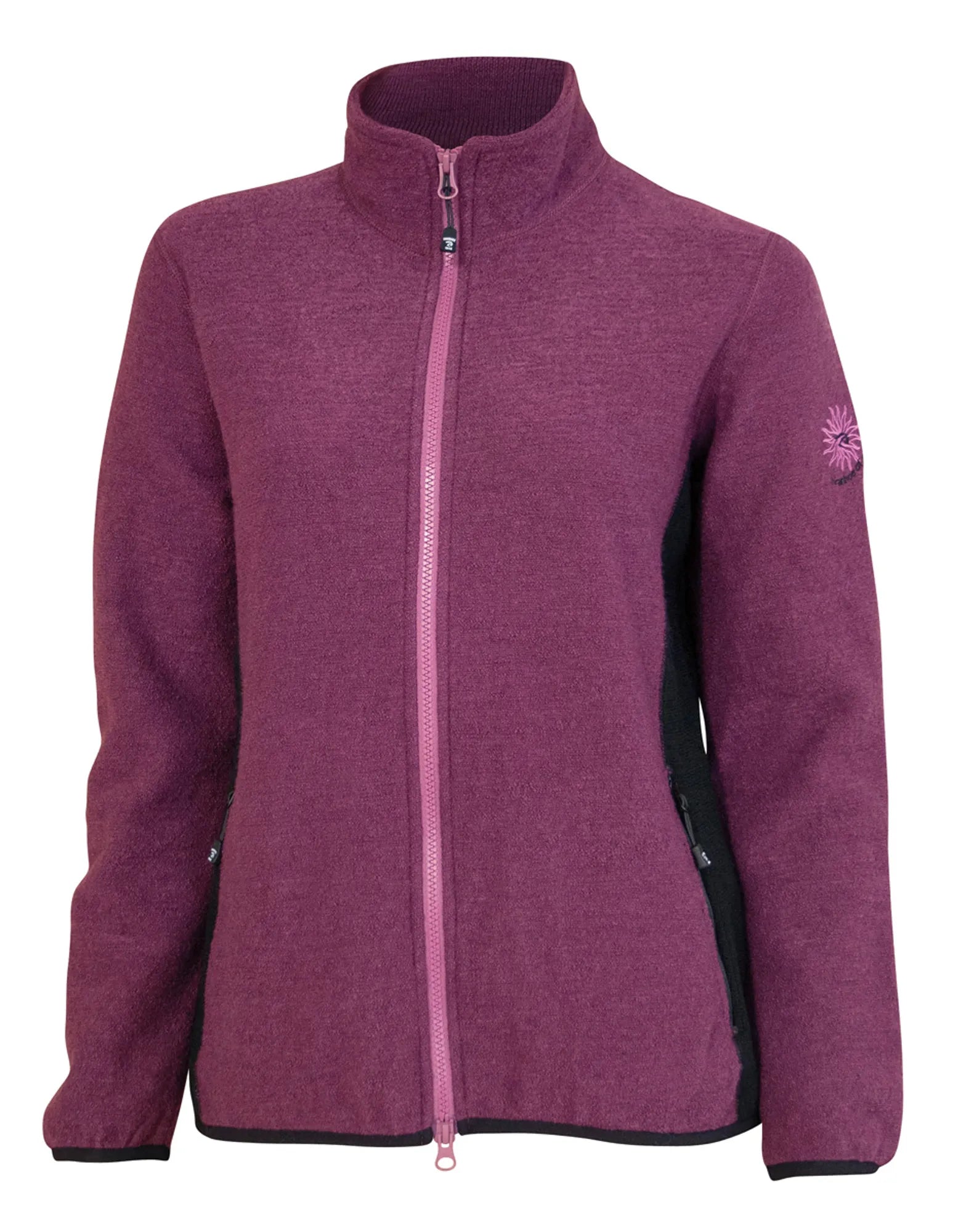 MILA FULL ZIP, 98% ULL — RED CABBAGE - Ivanhoe of Sweden