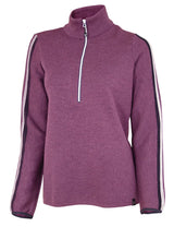 LINDSEY HALF ZIP  — PURPLE