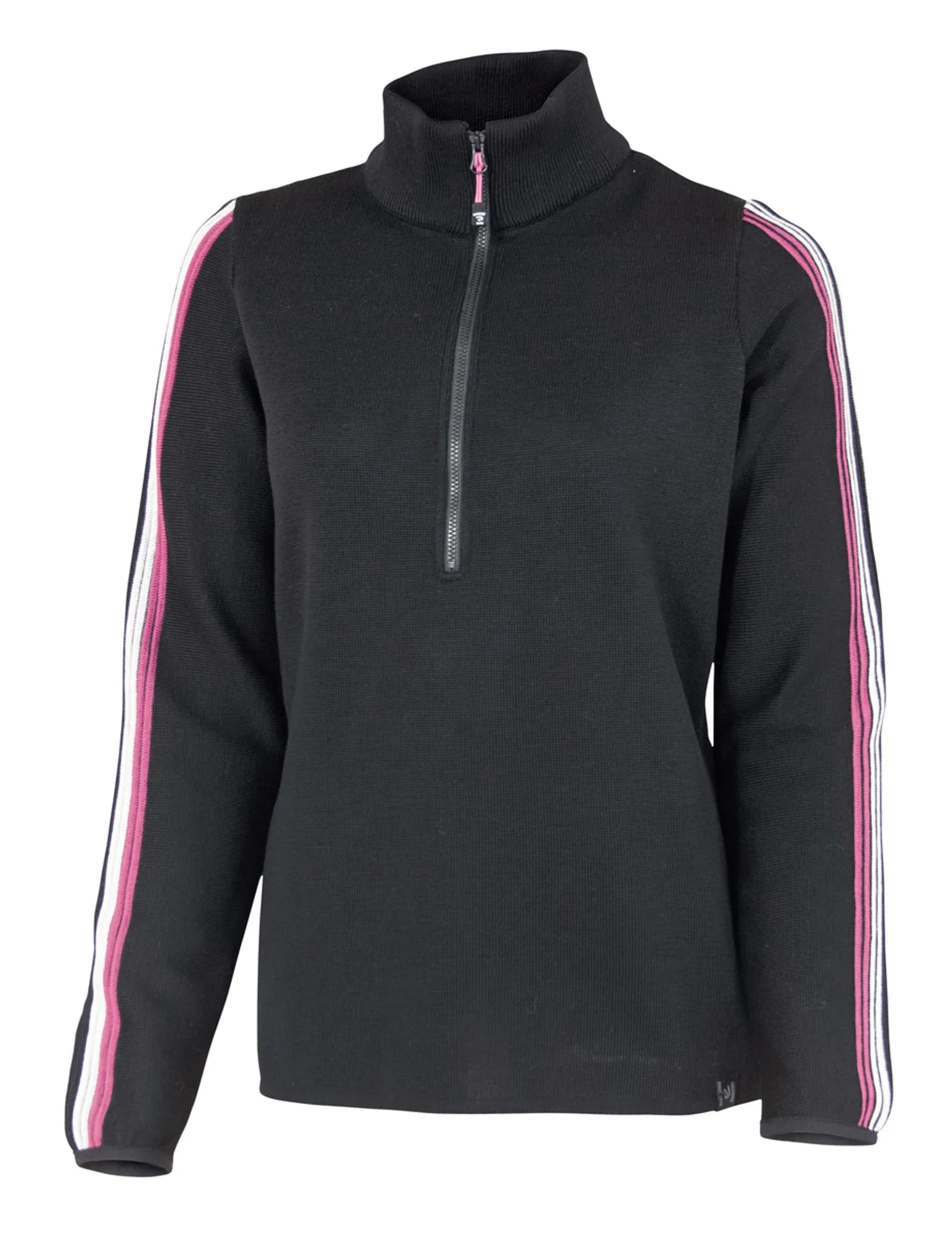 LINDSEY HALF ZIP — BLACK - Ivanhoe of Sweden