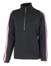 LINDSEY HALF ZIP — BLACK - Ivanhoe of Sweden