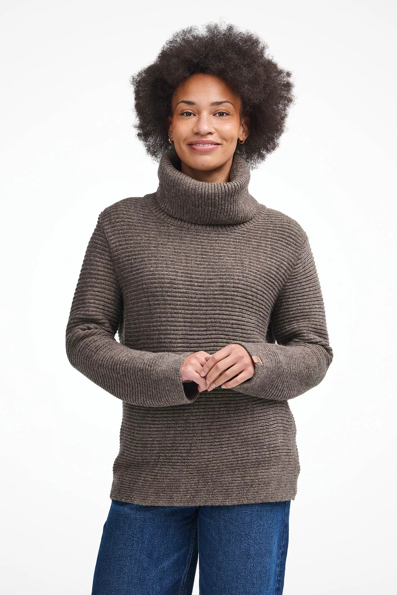 NLS HOLLY, 100% OFÄRGAD ULL — NUTMEG - Ivanhoe of Sweden