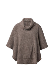 NLS HUMLA PONCHO, 100% OFÄRGAD ULL — NUTMEG - Ivanhoe of Sweden