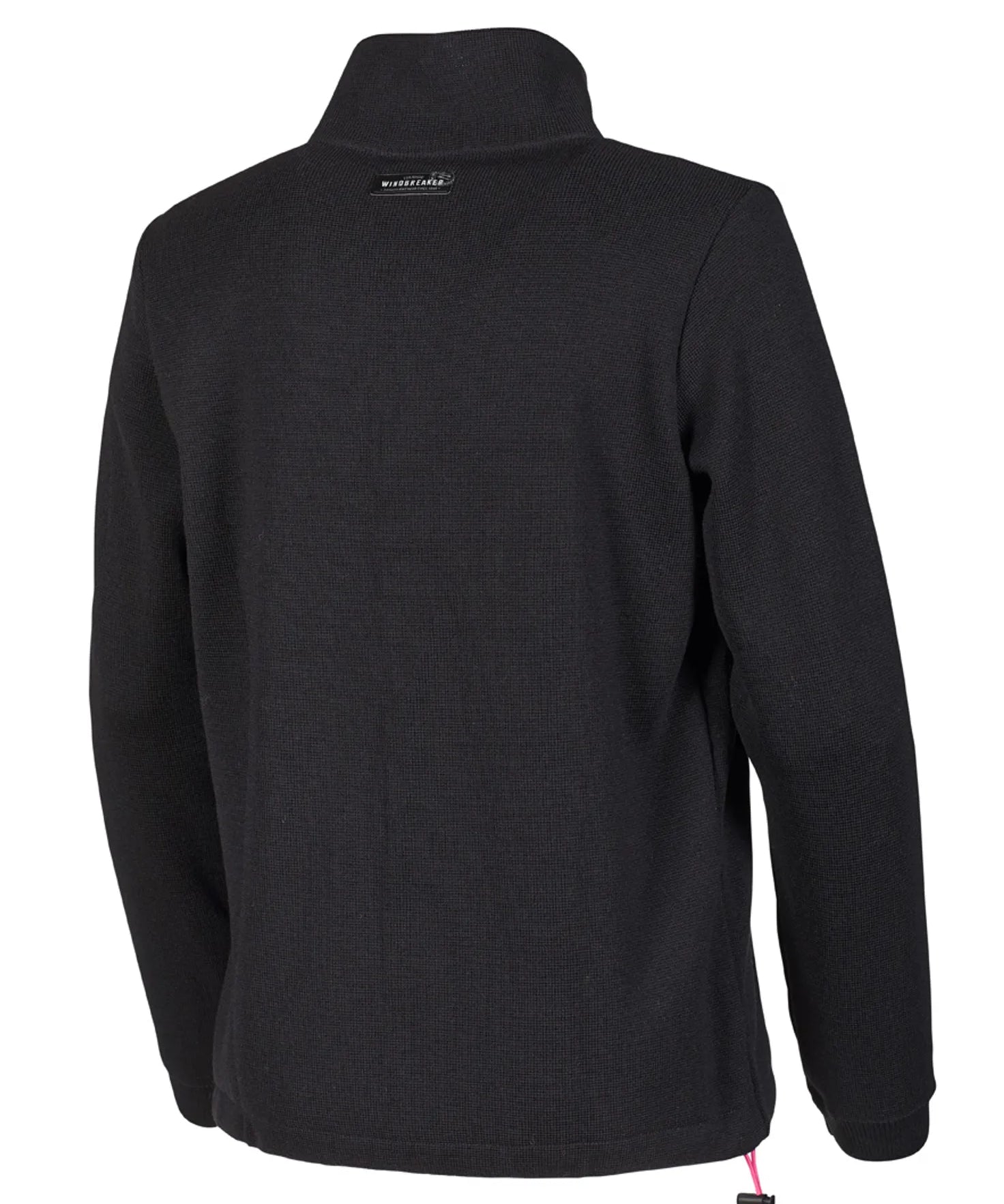 HEDDA WINDBREAKER, 100% EXTRA FINE MERINOULL — BLACK - Ivanhoe of Sweden