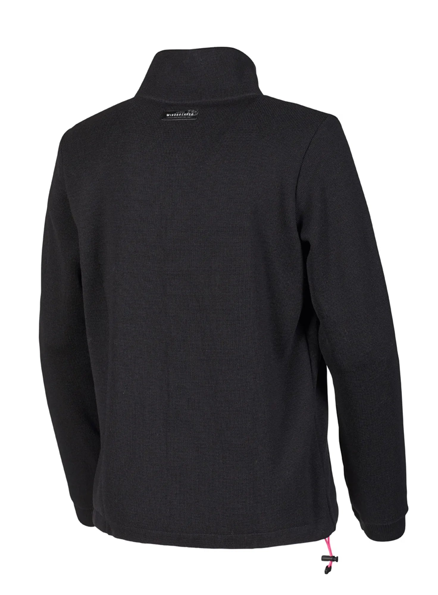 HEDDA WINDBREAKER, 100% EXTRA FINE MERINOULL — BLACK - Ivanhoe of Sweden