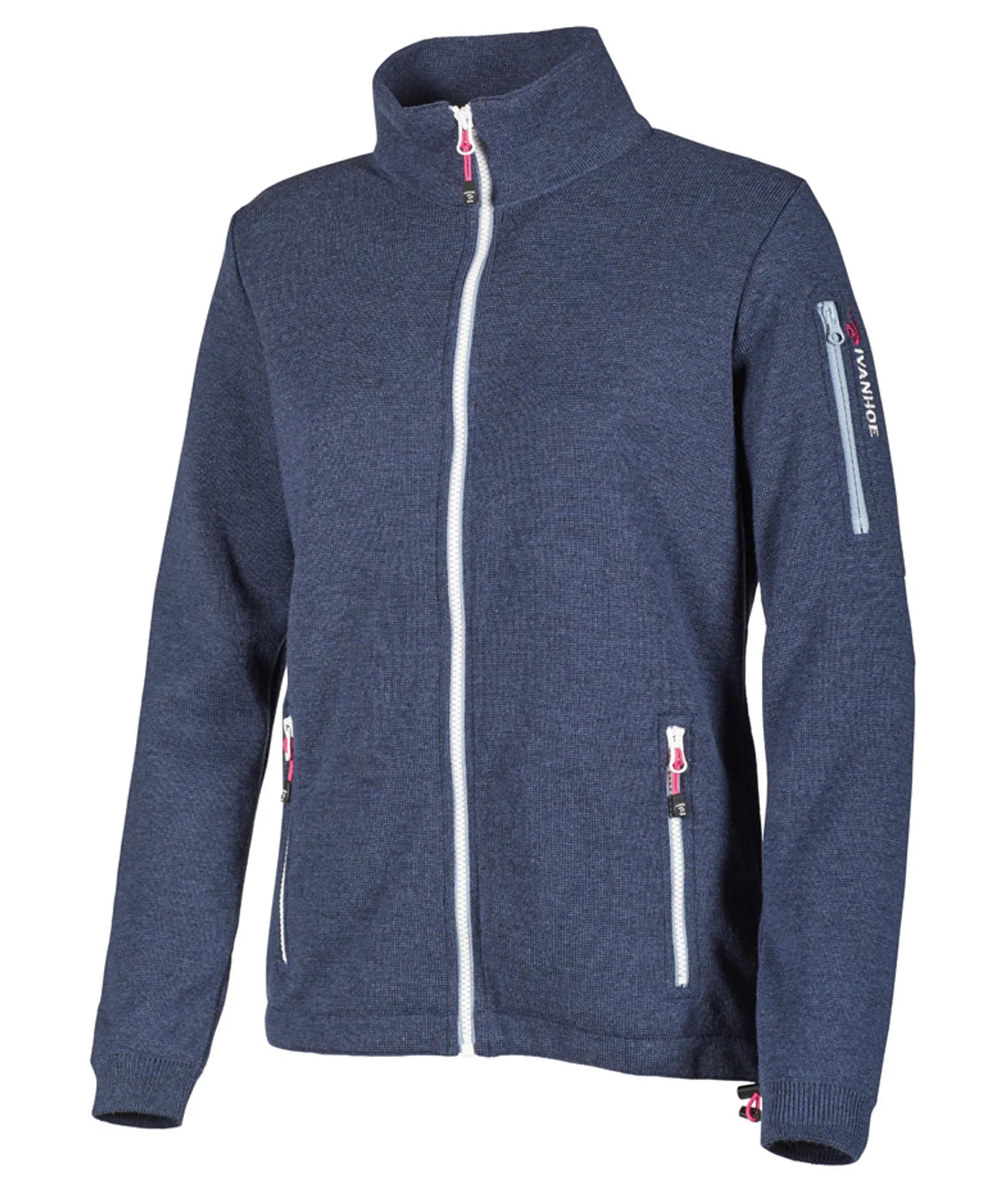 HEDDA WINDBREAKER, 100% EXTRA FINE MERINOULL — STEELBLUE - Ivanhoe of Sweden