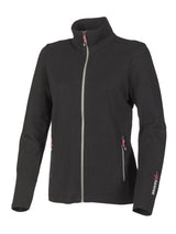 HEDDA FULL ZIP, 100% MERINO WOOL EXTRAFINE — BLACK