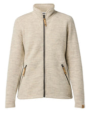 NLS TWIG FULL ZIP, 100% OFÄRGAD ULL — BIRCH - Ivanhoe of Sweden