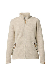 NLS TWIG FULL ZIP, 100% OFÄRGAD ULL — BIRCH - Ivanhoe of Sweden