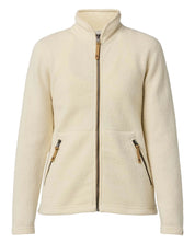 NLS TWIG FULL ZIP, 100% OFÄRGAD ULL — NATURAL WHITE - Ivanhoe of Sweden