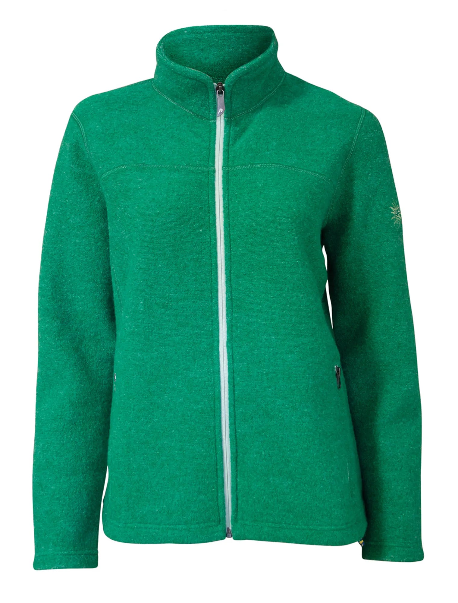 BEATA FULL ZIP, 100% FILTAD ULL — PARAKEET - Ivanhoe of Sweden
