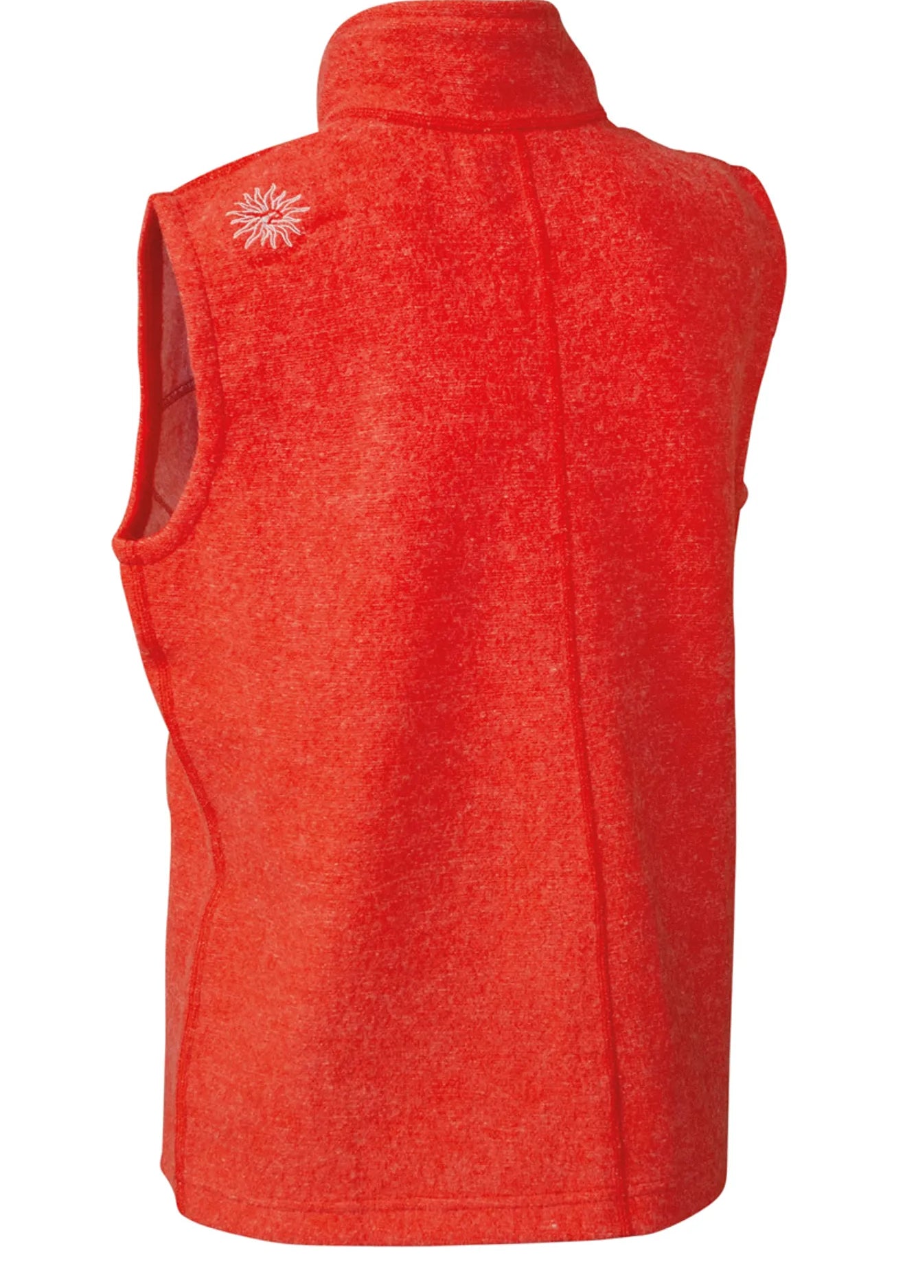 BEATA VEST, 100% FILTAD ULL — MANDARIN RED - Ivanhoe of Sweden