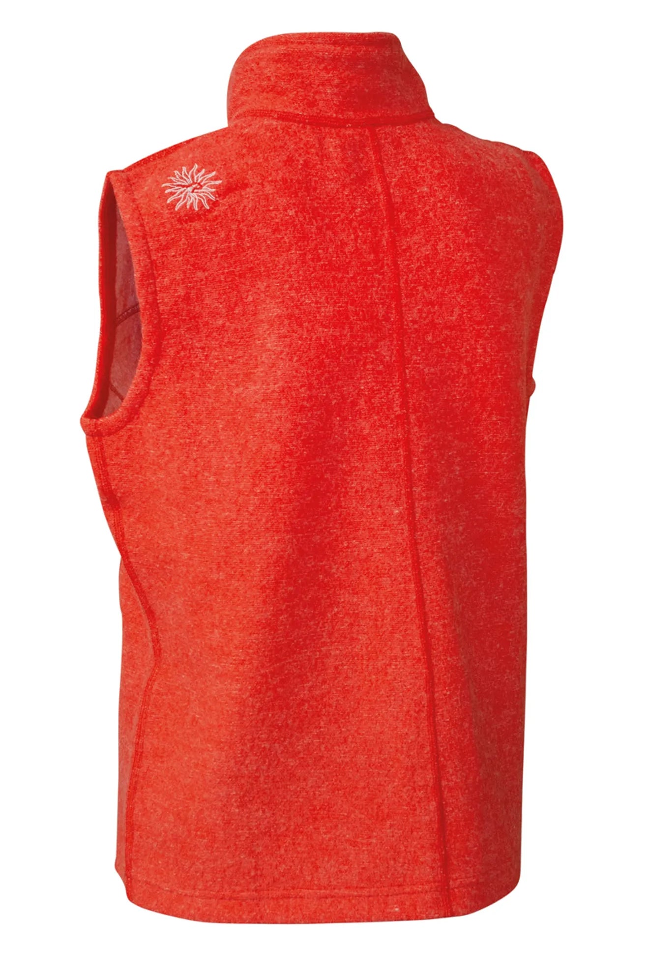 BEATA VEST, 100% FILTAD ULL — MANDARIN RED - Ivanhoe of Sweden