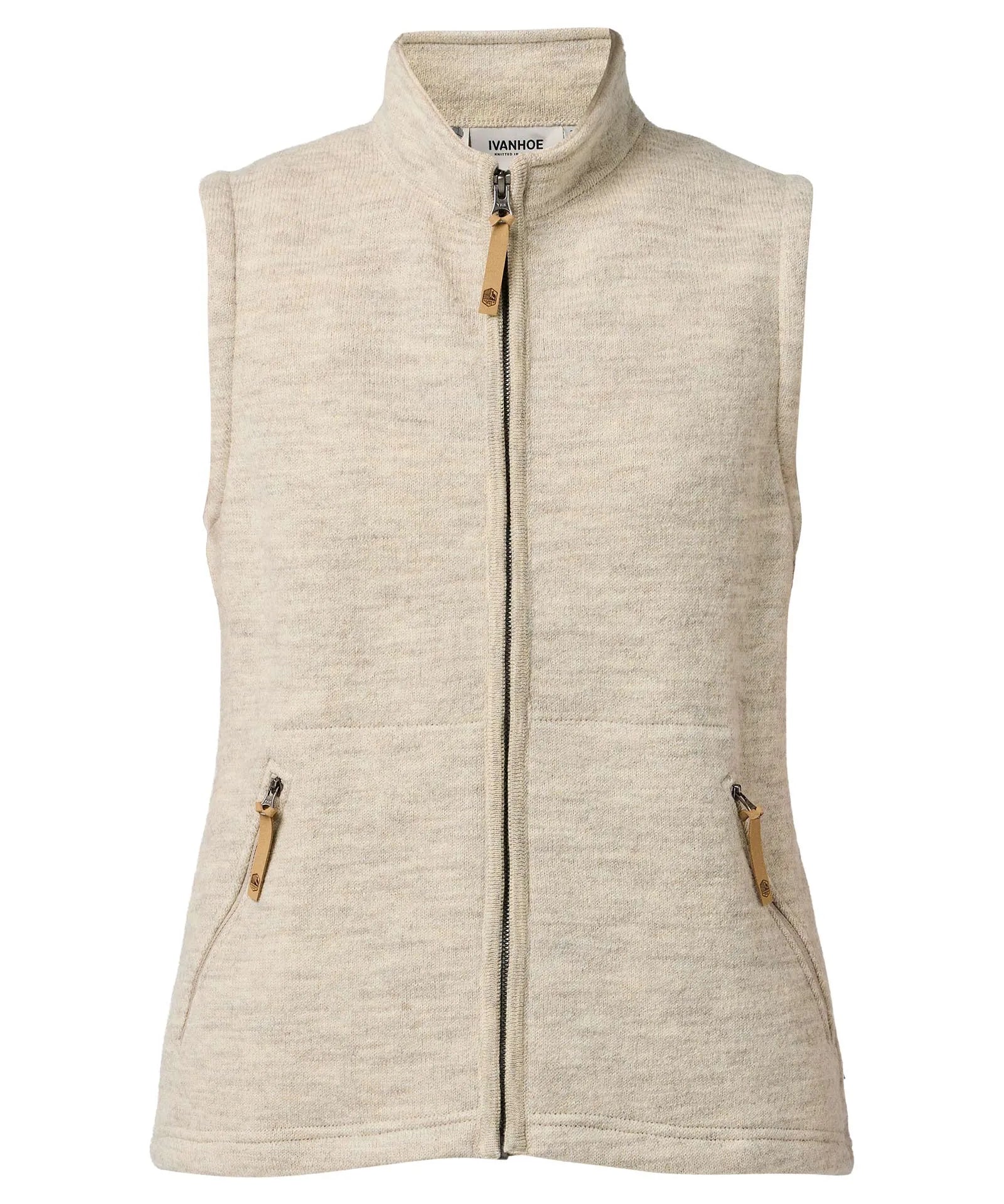 NLS COCO VEST, 100% OFÄRGAD ULL — BIRCH - Ivanhoe of Sweden