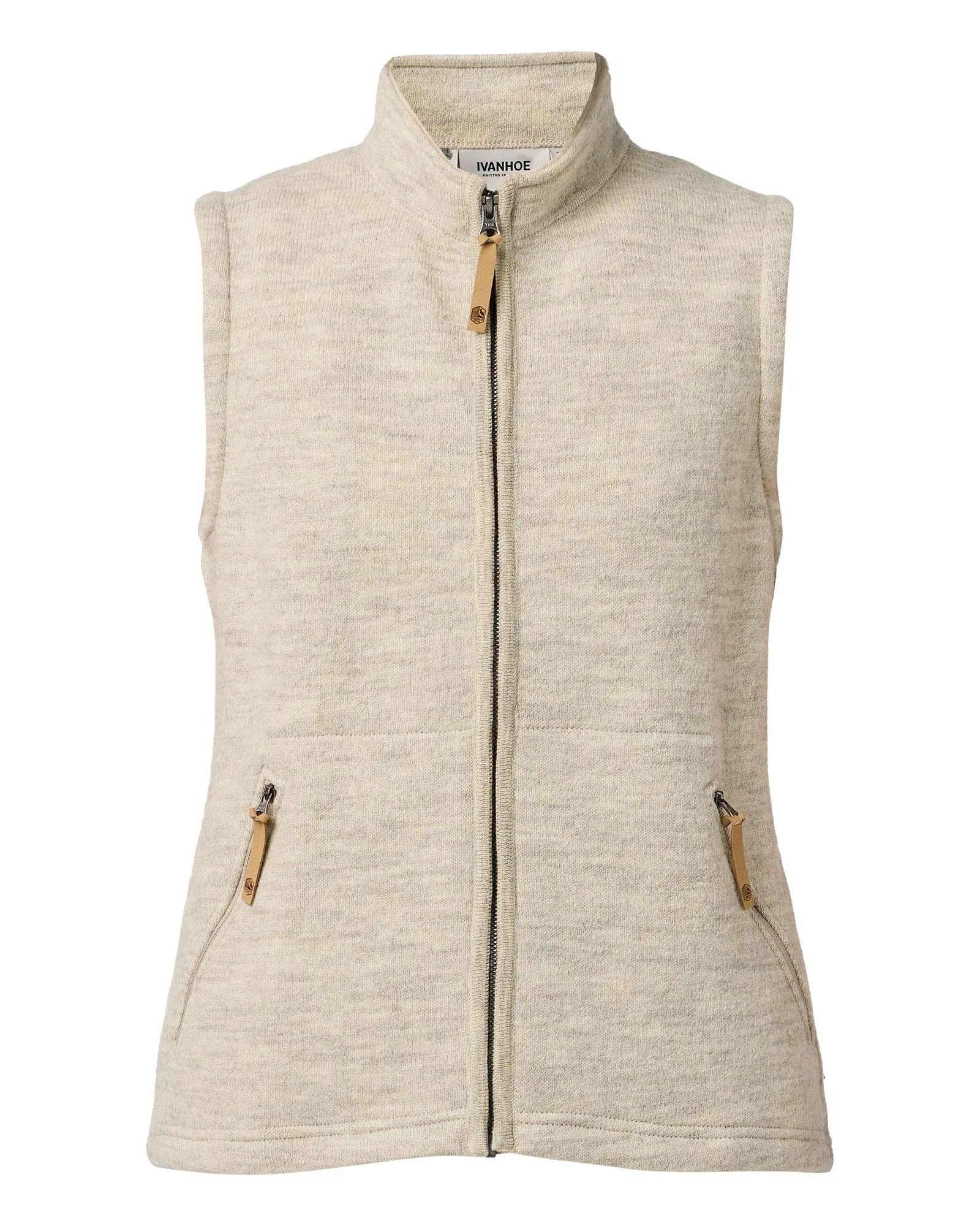 NLS COCO VEST, 100% OFÄRGAD ULL — BIRCH - Ivanhoe of Sweden