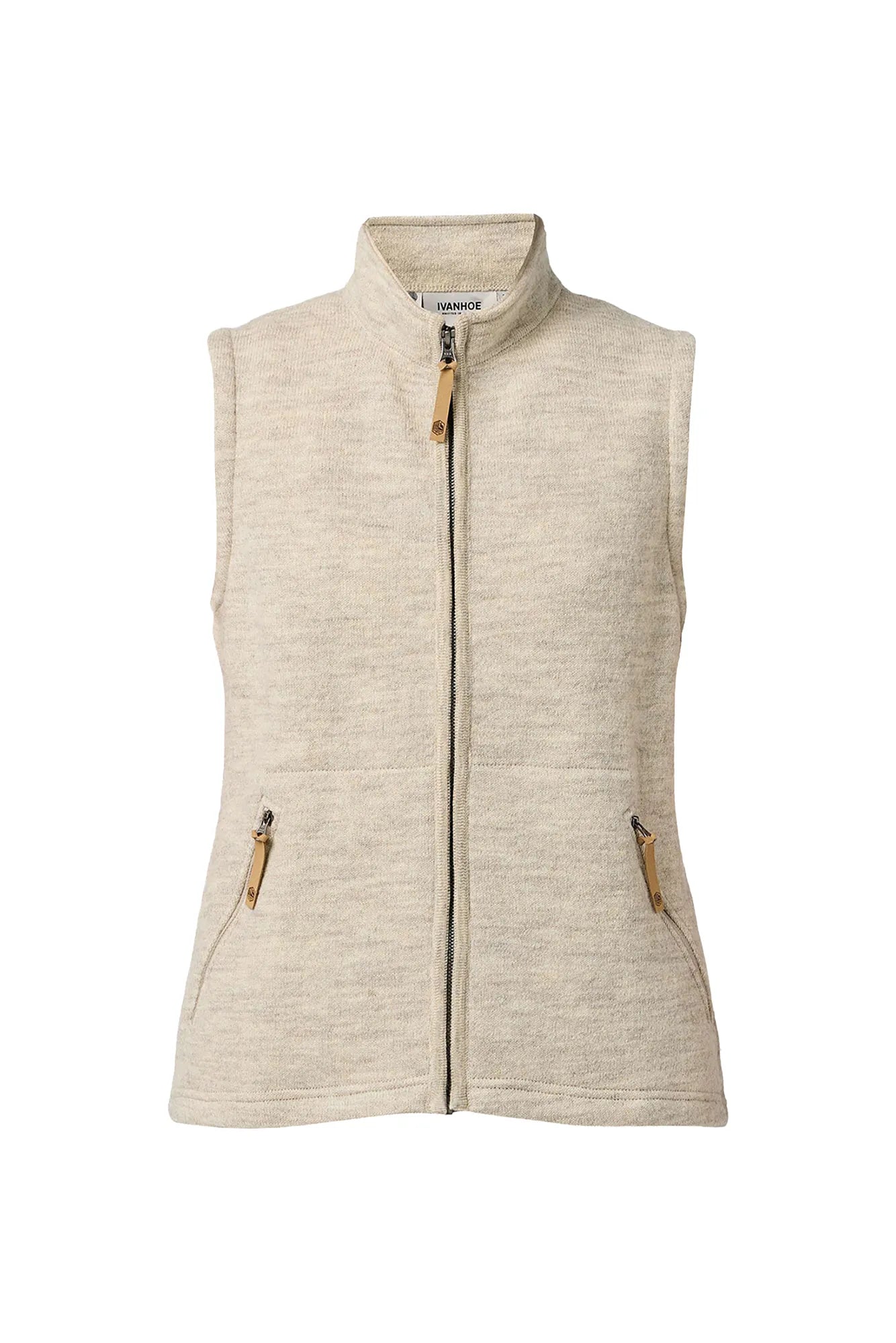 NLS COCO VEST, 100% OFÄRGAD ULL — BIRCH - Ivanhoe of Sweden