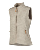 NLS COCO VEST, 100% OFÄRGAD ULL — BIRCH