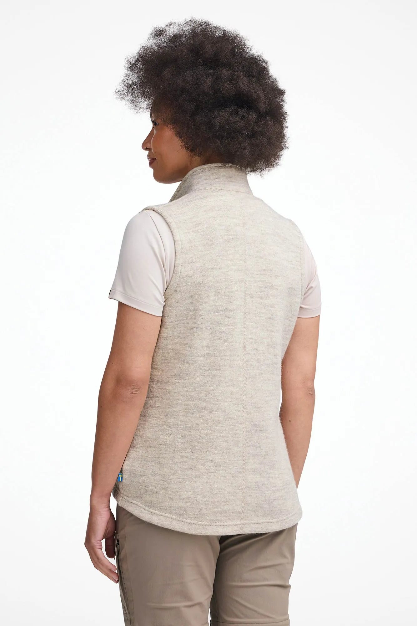 NLS COCO VEST, 100% OFÄRGAD ULL — BIRCH - Ivanhoe of Sweden