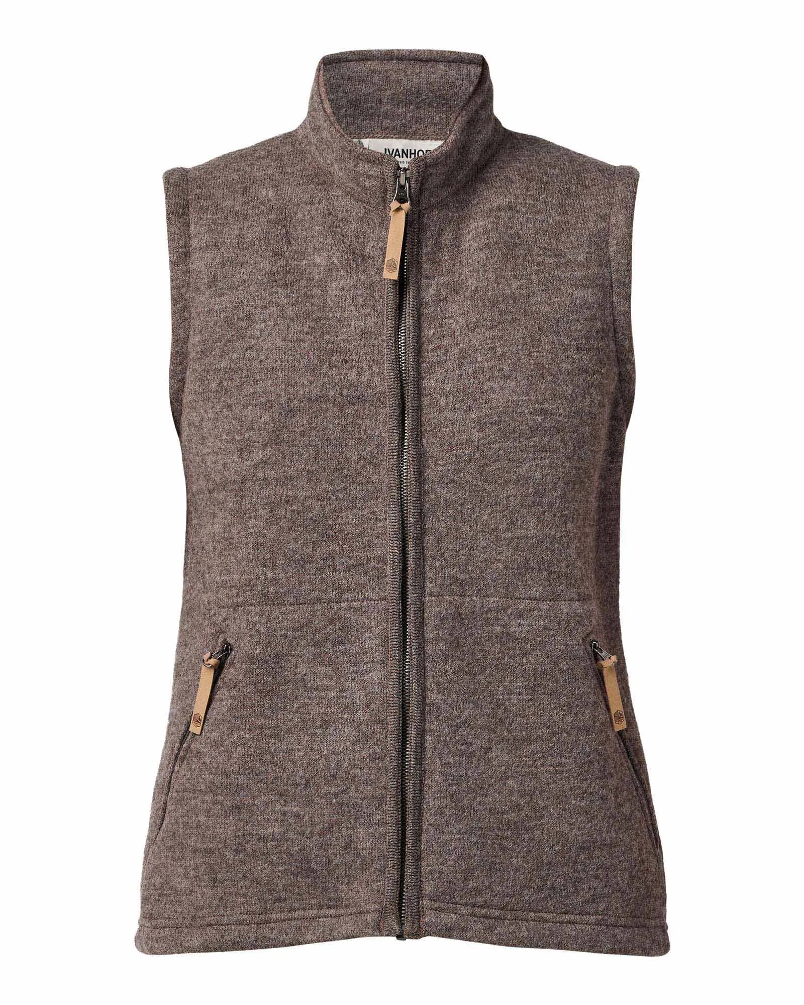 NLS COCO VEST, 100% OFÄRGAD ULL — NUTMEG - Ivanhoe of Sweden
