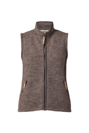 NLS COCO VEST, 100% OFÄRGAD ULL — NUTMEG - Ivanhoe of Sweden