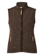 NLS COCO VEST, 100% OFÄRGAD ULL — CHOCOLATE - Ivanhoe of Sweden