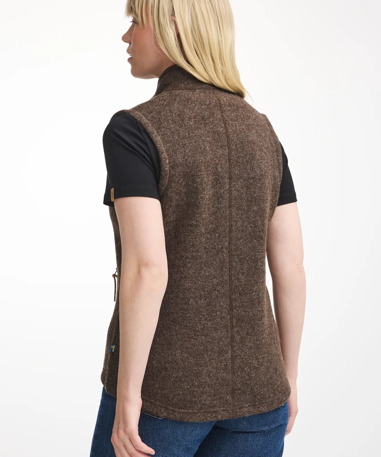 NLS COCO VEST, 100% OFÄRGAD ULL — CHOCOLATE - Ivanhoe of Sweden