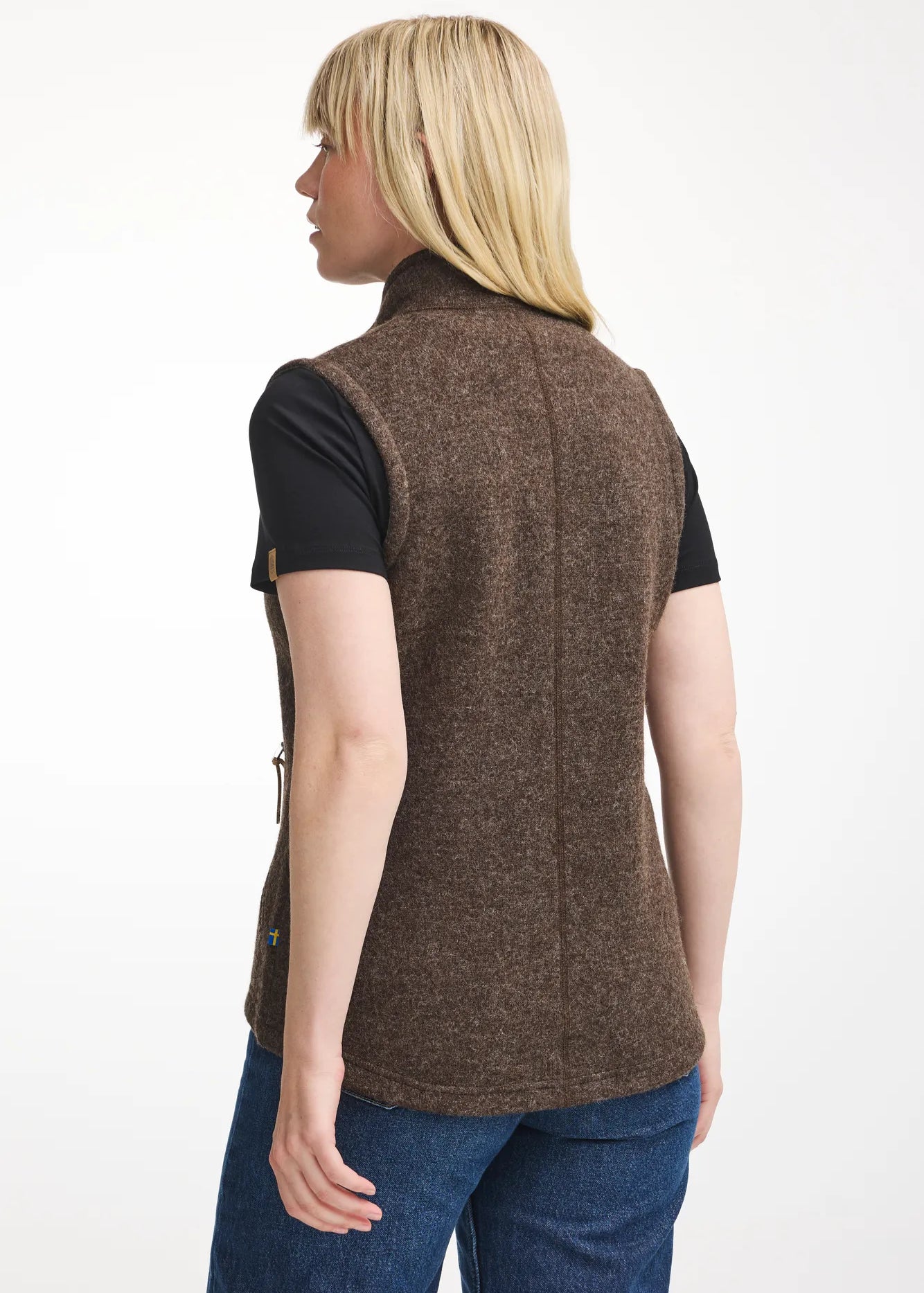 NLS COCO VEST, 100% OFÄRGAD ULL — CHOCOLATE - Ivanhoe of Sweden