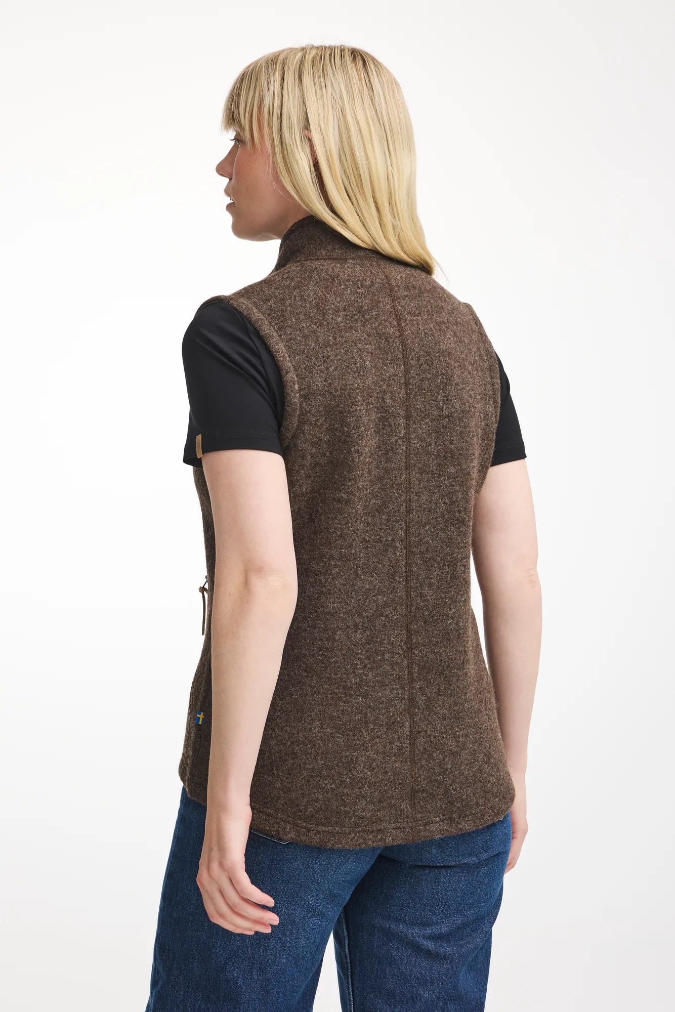 NLS COCO VEST, 100% OFÄRGAD ULL — CHOCOLATE - Ivanhoe of Sweden