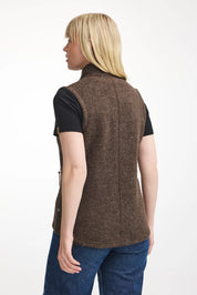 NLS COCO VEST, 100% OFÄRGAD ULL — CHOCOLATE - Ivanhoe of Sweden