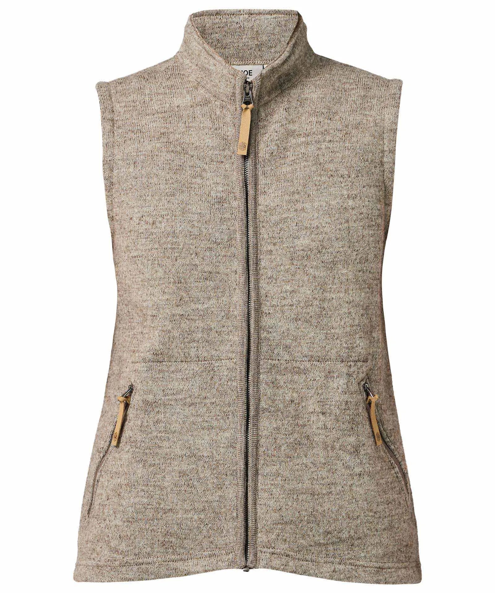 NLS COCO VEST, 100% OFÄRGAD ULL — LATTE - Ivanhoe of Sweden