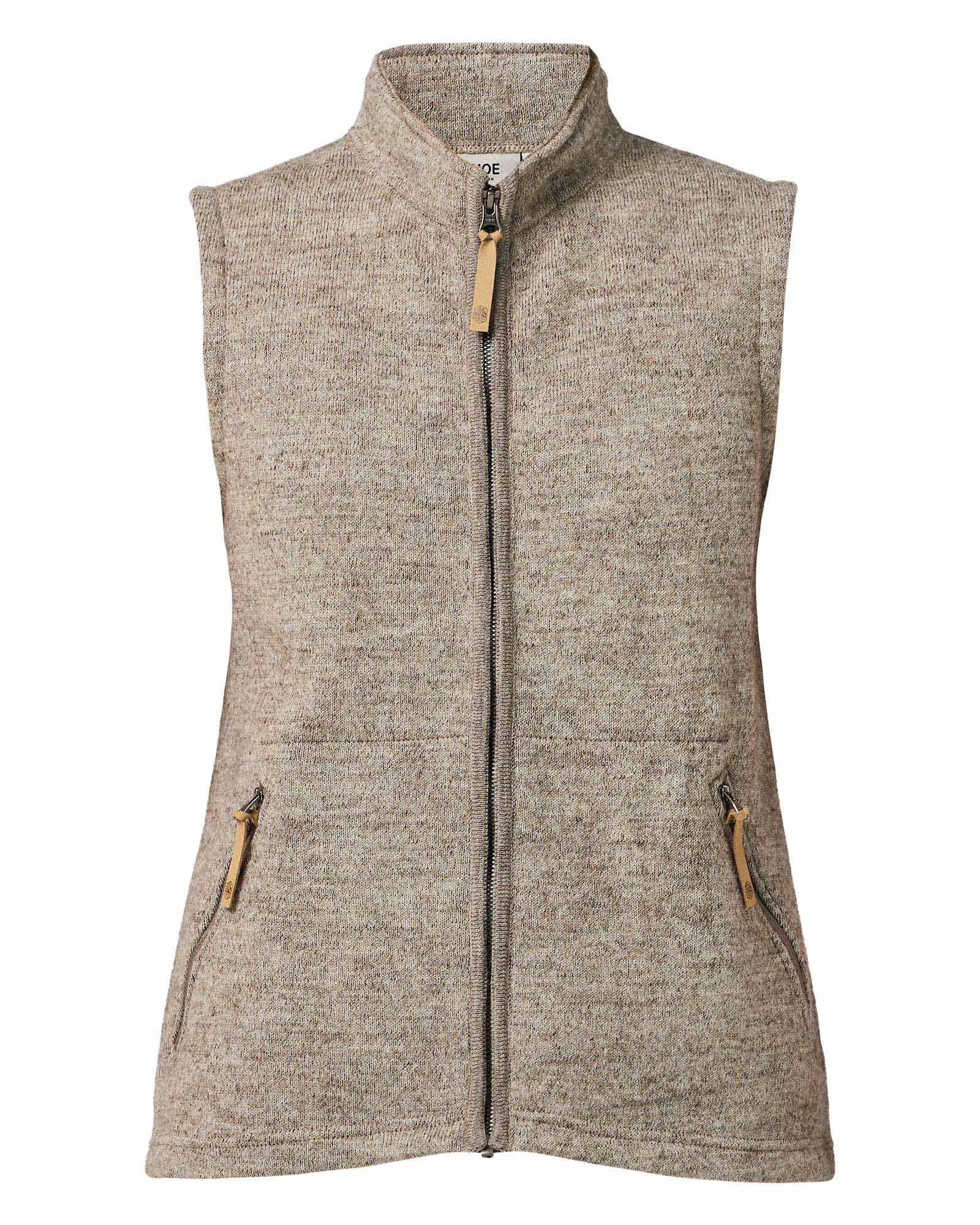 NLS COCO VEST, 100% OFÄRGAD ULL — LATTE - Ivanhoe of Sweden
