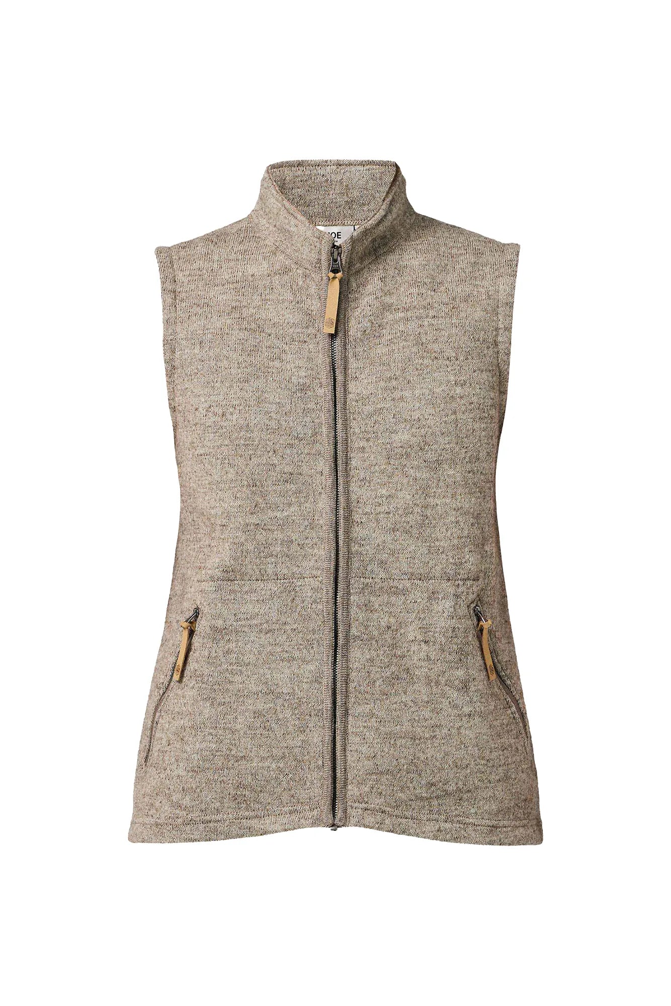 NLS COCO VEST, 100% OFÄRGAD ULL — LATTE - Ivanhoe of Sweden